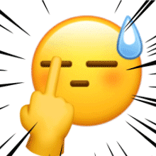 沙雕黄脸竖中指动态微信表情包