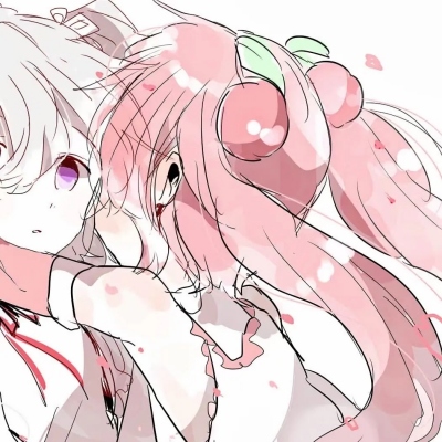 二次元卡通闺蜜微信头像