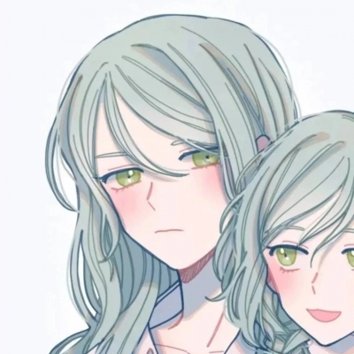 二次元卡通闺蜜微信头像