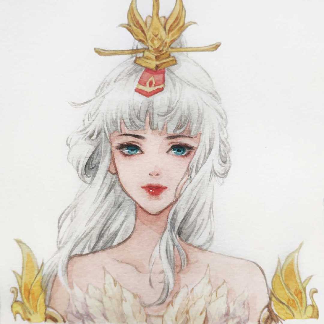 王者荣耀手绘情侣微信头像