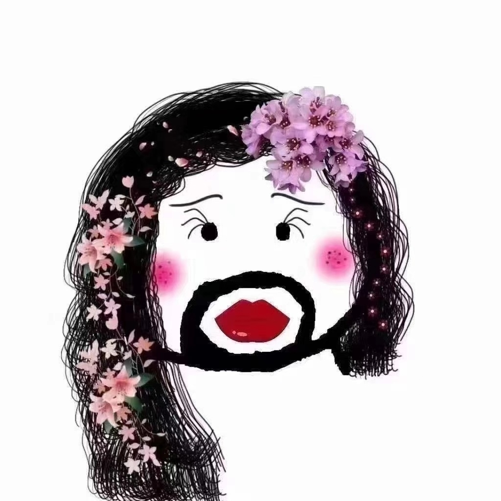 大叔脸小姐姐微信头像