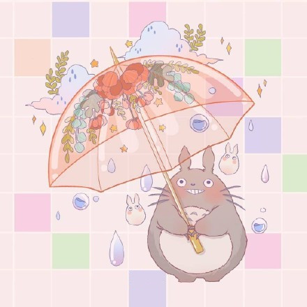 治愈系宫崎骏系列作品手绘插画微信素材图片