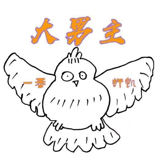 手绘猫头鹰可爱微信头像