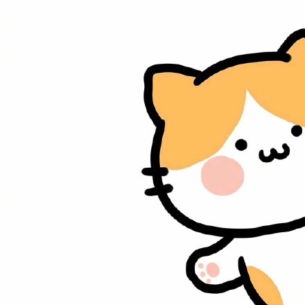 手绘可爱小动物向人打招呼可爱微信头像