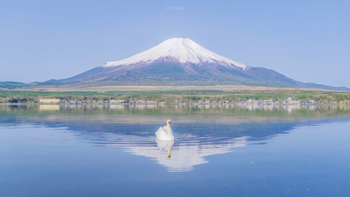 富士山的初夏微信素材图片