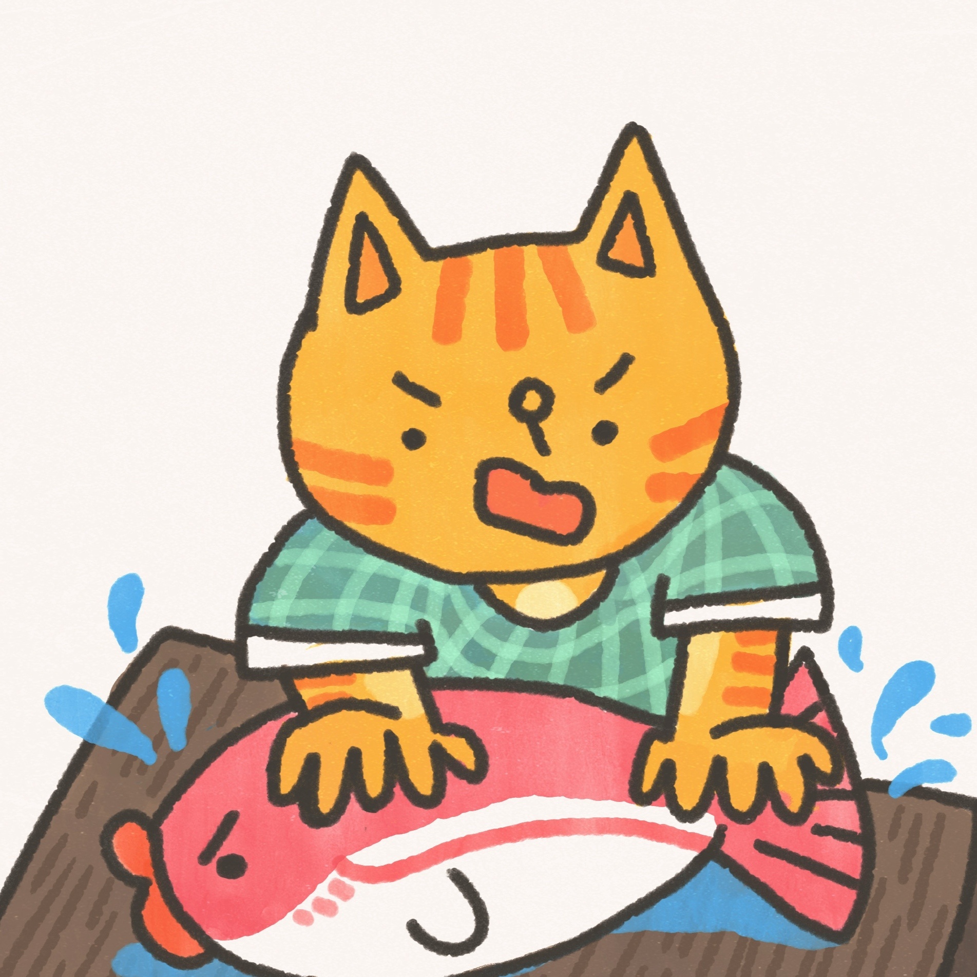 手绘可爱卡通猫猫微信头像