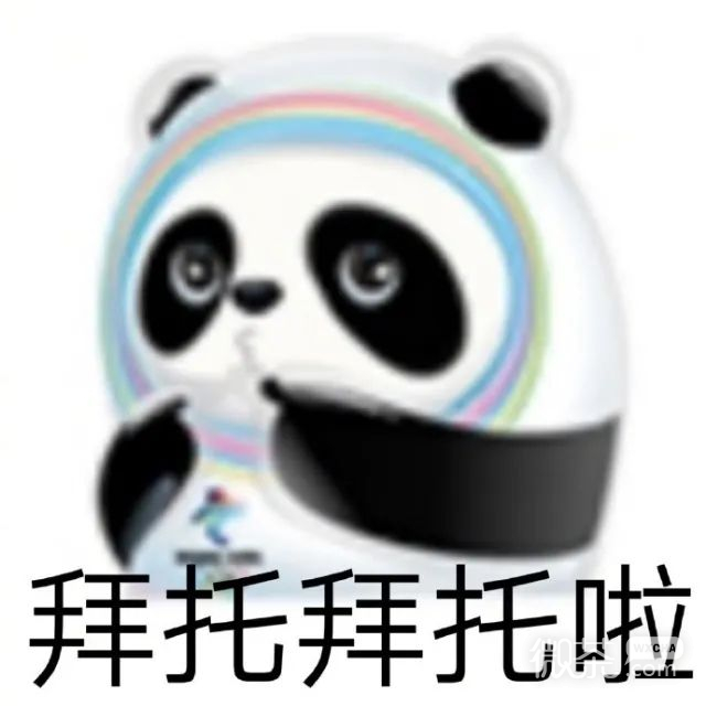 冰墩墩闪亮登场表情包