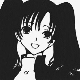 黑色系简约简笔手绘微信头像