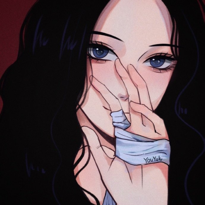 酷酷的二次元女生微信头像