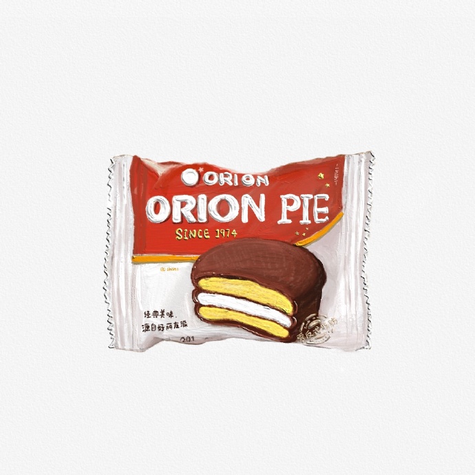 手绘零食个性微信头像