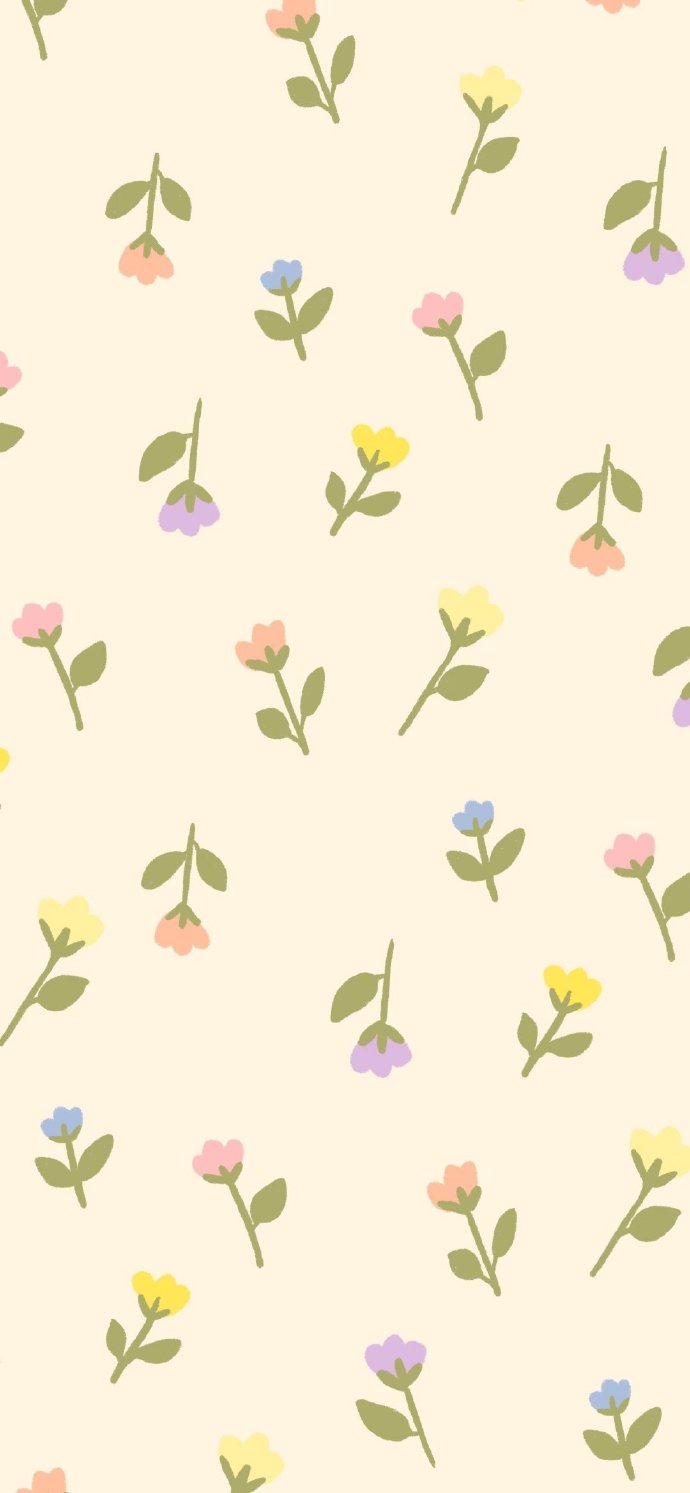 清新小碎花微信聊天背景图