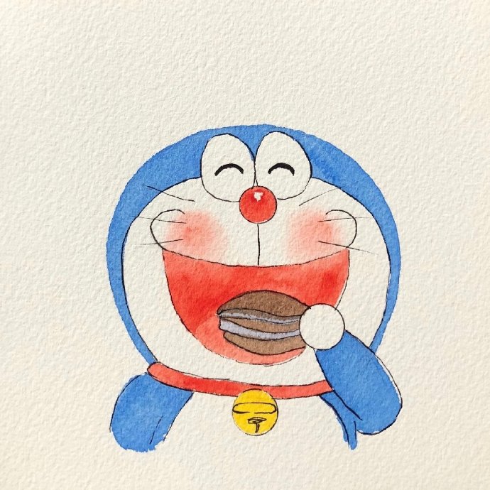 蓝胖子哆啦A梦可爱手绘头像