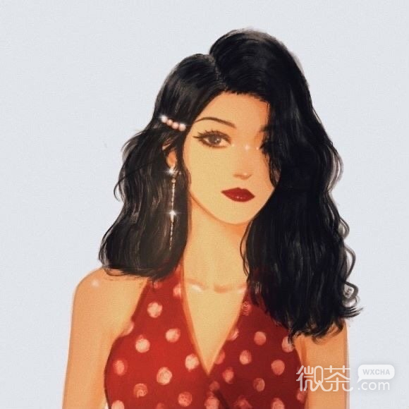 港风手绘微信头像