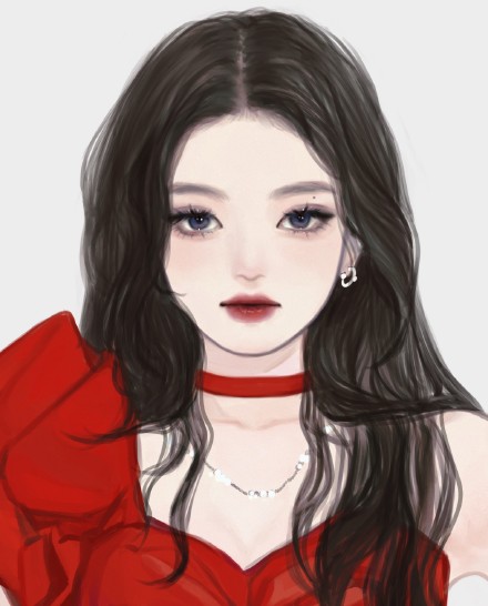 手绘jennie超好看的微信头像