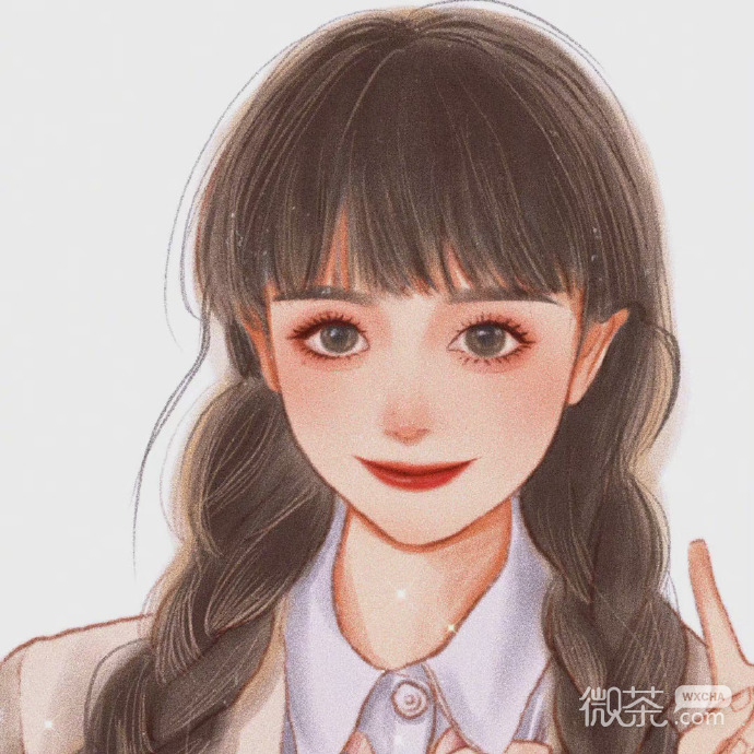 个性独特好看的彩绘美女微信头像