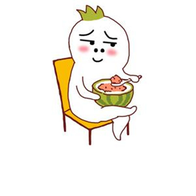 夏季专属吃西瓜微信表情包