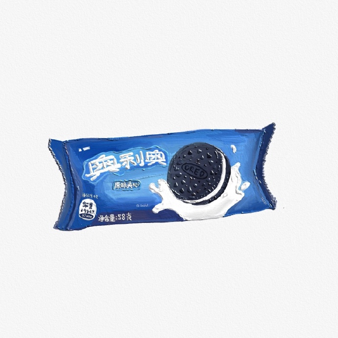 手绘零食个性微信头像