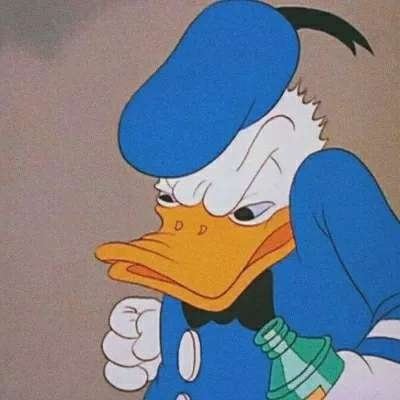 恶搞唐老鸭的卡通微信头像