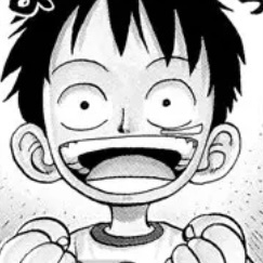 《海贼王》漫画画风路飞微信头像