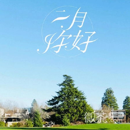 二月你好唯美微信素材图片