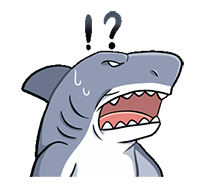 超可爱的卡通小鲨鱼动态微信表情包