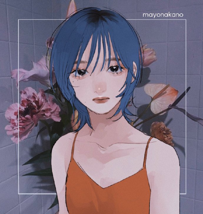 超酷超飒的手绘小姐姐微信头像