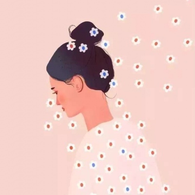 文艺风动漫女生微信头像