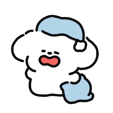 简笔画狗勾可爱微信头像