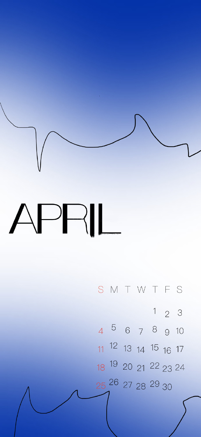 四月专属的清新聊天背景图