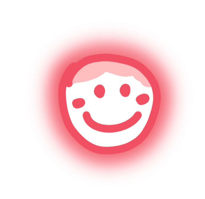 搞怪沙雕简笔画发光微信头像