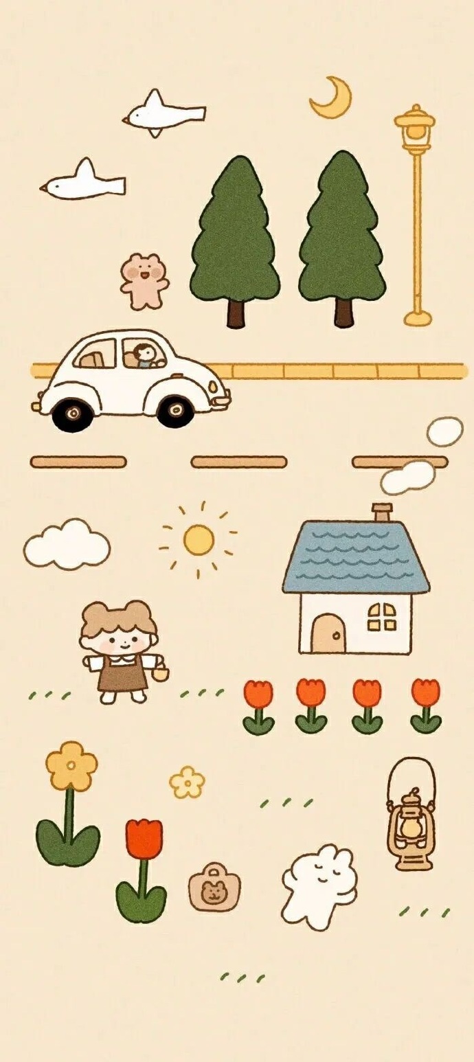 卡通动画动漫微信聊天背景图