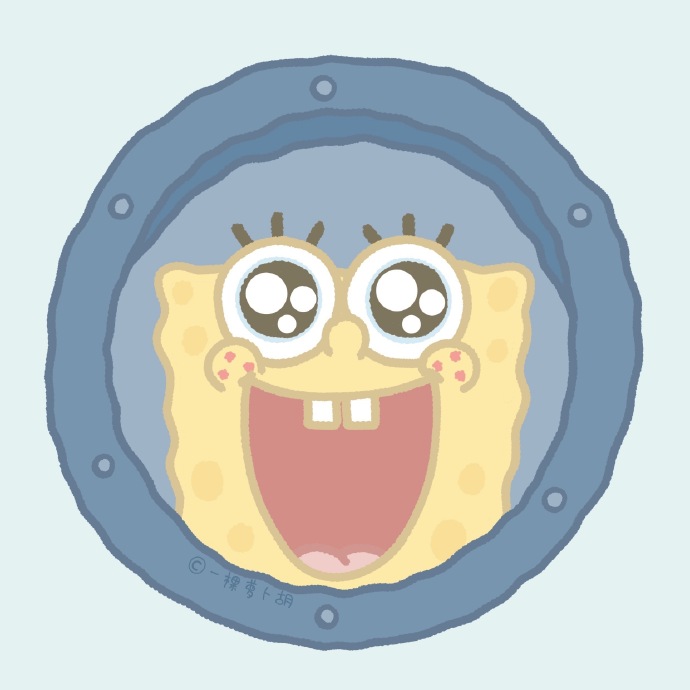 海绵宝宝x派大星手绘卡通微信头像