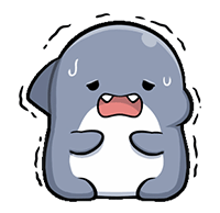 超可爱的卡通小鲨鱼动态微信表情包