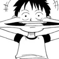 《海贼王》漫画画风路飞微信头像