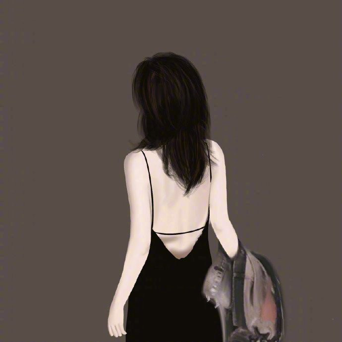 超唯美有意境的手绘背影微信头像