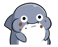 超可爱的卡通小鲨鱼动态微信表情包