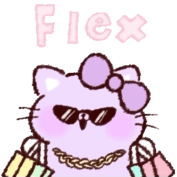 紫色可爱小猫Bora动态微信表情包