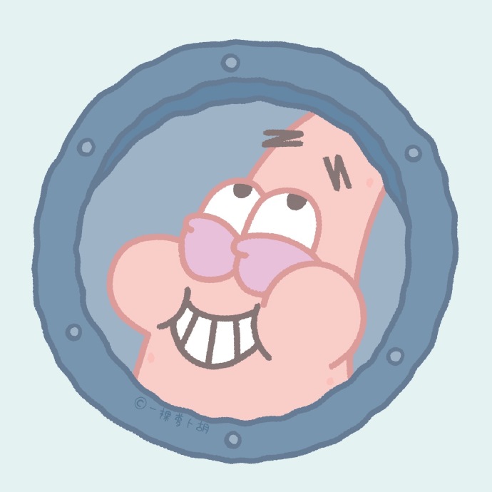 海绵宝宝x派大星手绘卡通微信头像