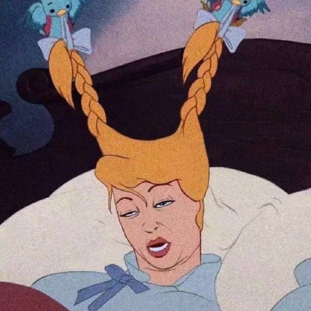 迪士尼公主搞怪微信头像