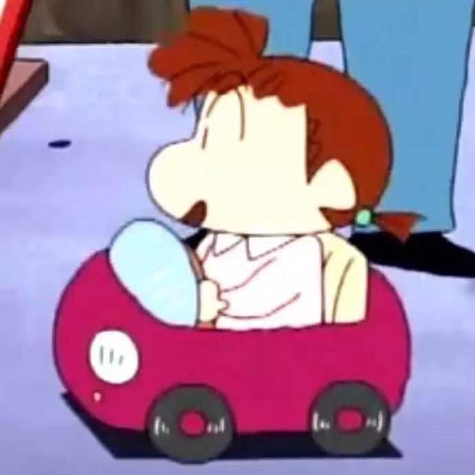 蜡笔小新开车系列微信表情包