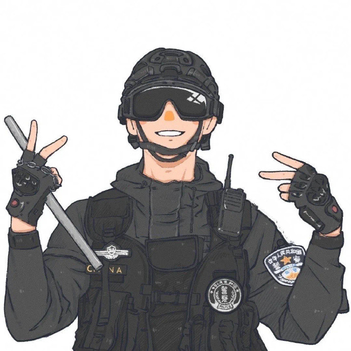 超帅的伟大职业手绘微信头像