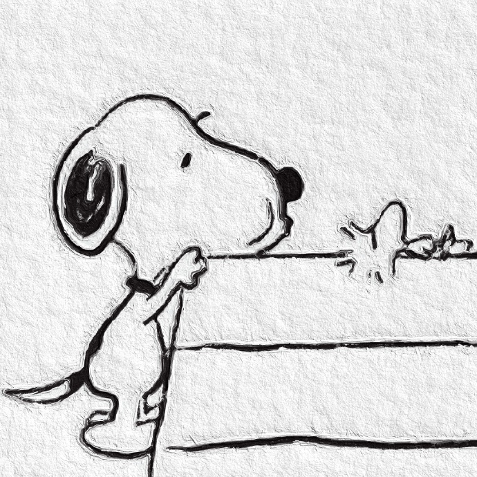 简简单单的史努比微信头像