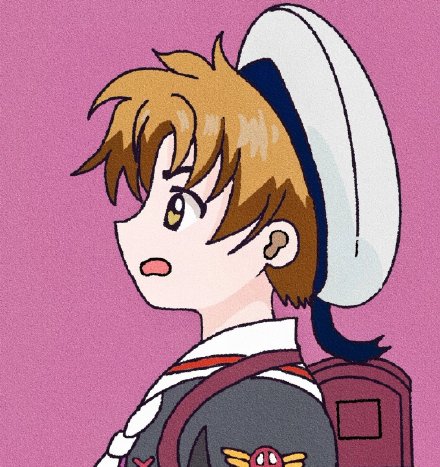 手绘百变小樱情侣微信头像