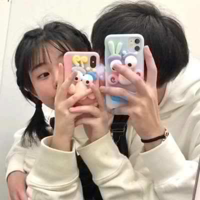 ins风秀恩爱又不失可爱的情侣头像