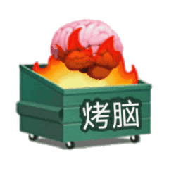 关于大脑的动态聊天表情