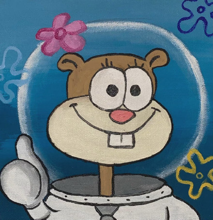 手绘海绵宝宝微信头像