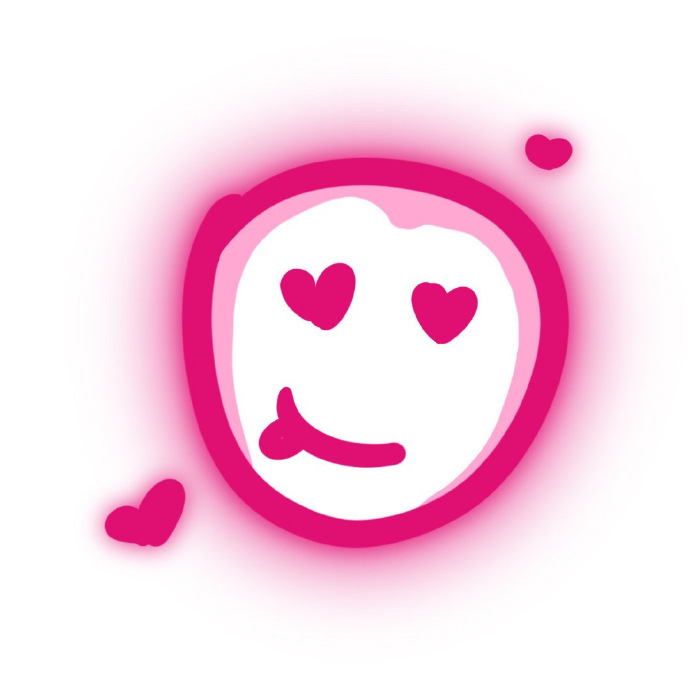 搞怪沙雕简笔画发光微信头像