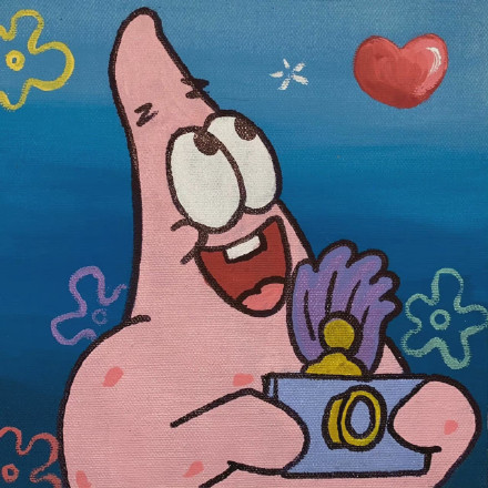 手绘海绵宝宝微信头像