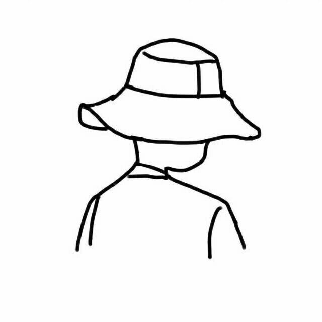 极简手绘简笔画个性微信头像