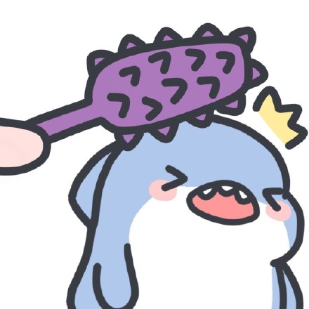 卡通小鲨鱼情侣微信头像